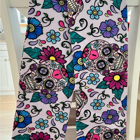 Day of the Dead Patterned Scarf - Multicolor - Picture 2 of 6